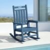 HDPE Outdoor Rocking Chair – Navy Blue
