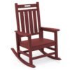 HDPE Outdoor Rocking Chair – Dark Red