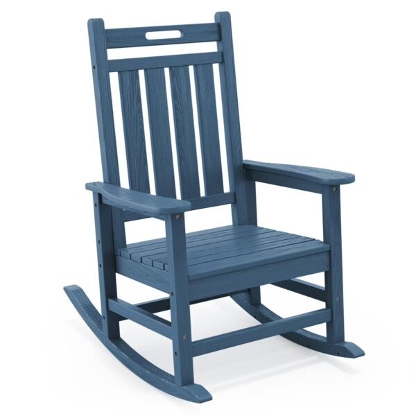 HDPE Outdoor Rocking Chair – Navy Blue
